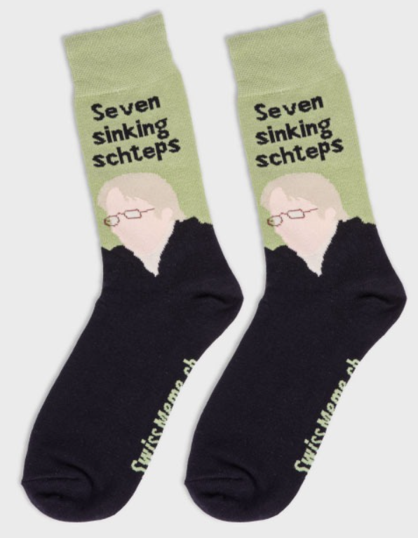 Swissmeme Socken Seven sinking schteps, Grösse 37-42 (1 Paar)