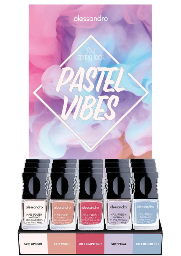 alessandro Nagellack Look Display Pastel Vibes (5x4 Stk)