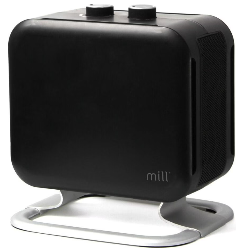 mill Compact Fan Heater mit Alu-Standfuss, 25x19x27cm (1 Stk)