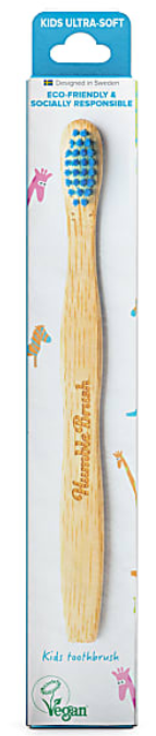 Humble Brush Bambus Zahnbürste für Kinder Blau (1 Stk)