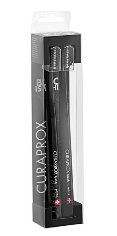 Curaprox Black is White Zahnbürste schwarz (2 Stk)