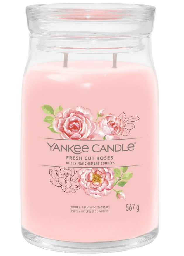 Yankee Candle Fresh Cut Roses Duftkerze (567g)