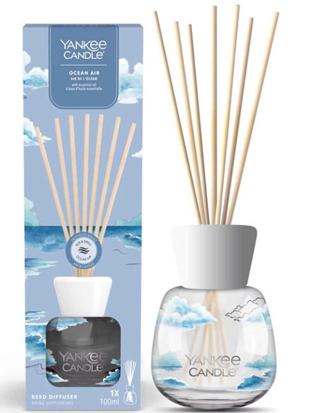 Yankee Candle Diffuser mit Duftstäbchen Ocean Air (100ml)