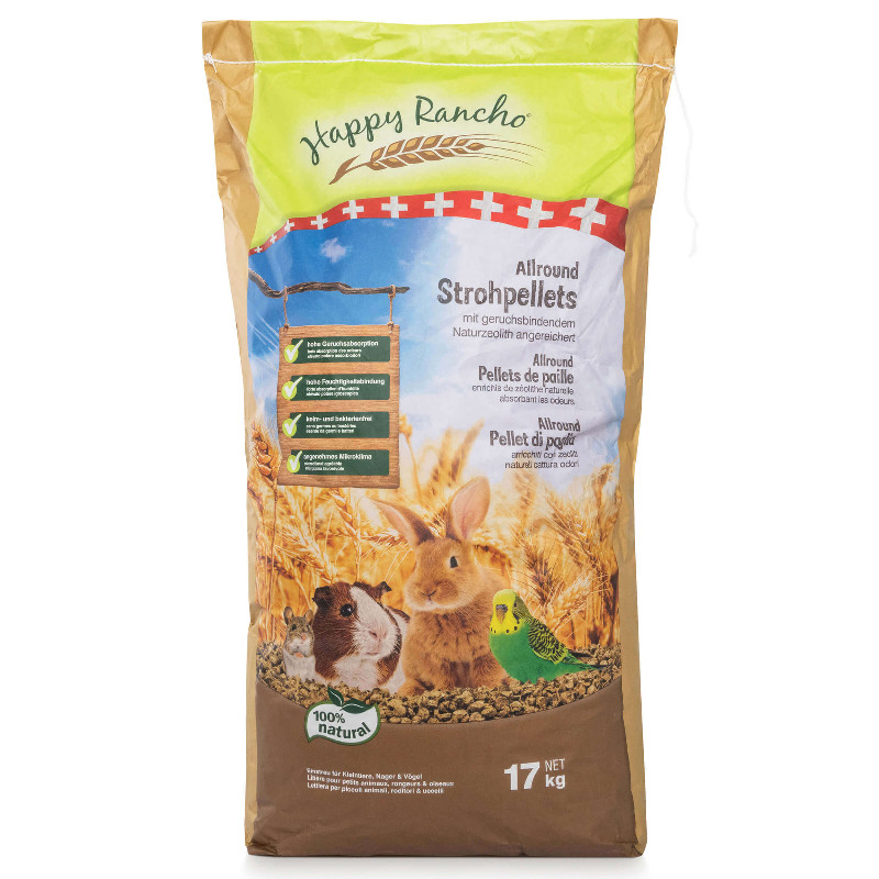 Happy Rancho Strohpellets 17kg