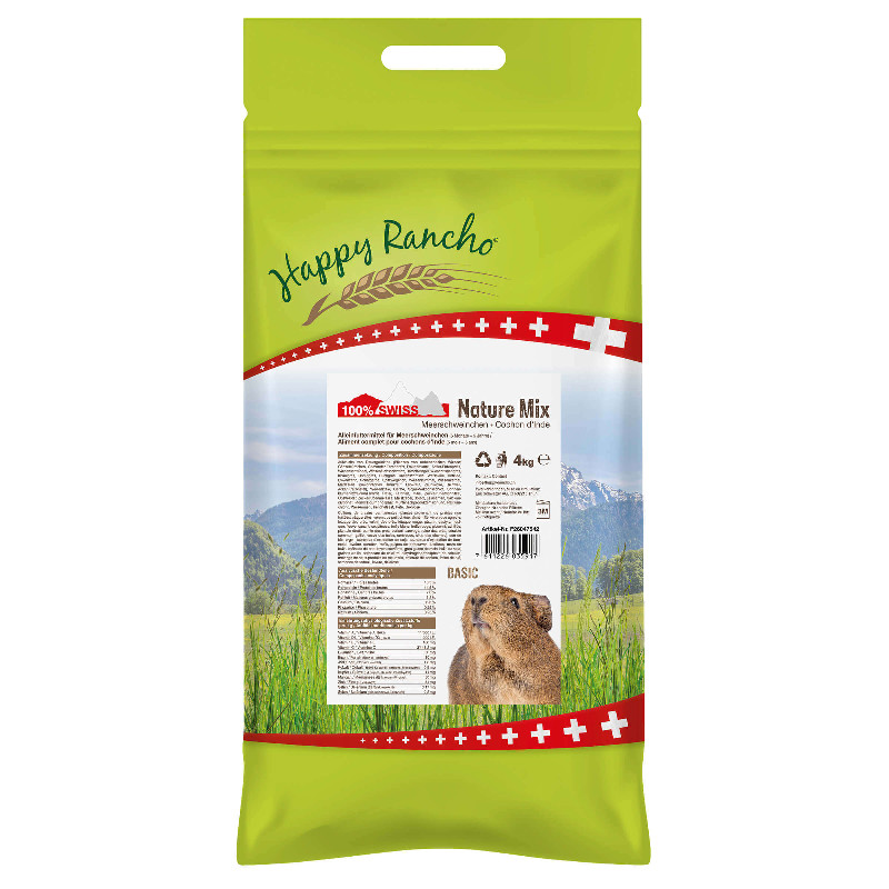 Happy Rancho Swiss Nature Mix Meerschweinchenfutter 4kg