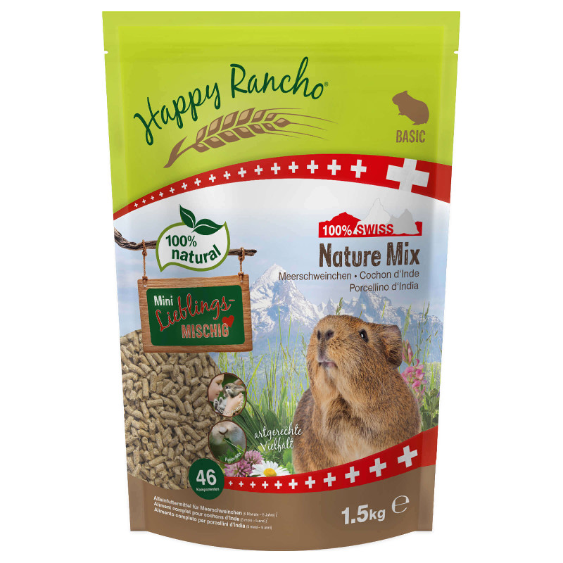 Happy Rancho Swiss Nature Mix Meerschweinchen1.5kg
