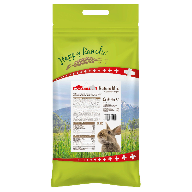 Happy Rancho Swiss Nature Mix Kaninchenfutter 4kg