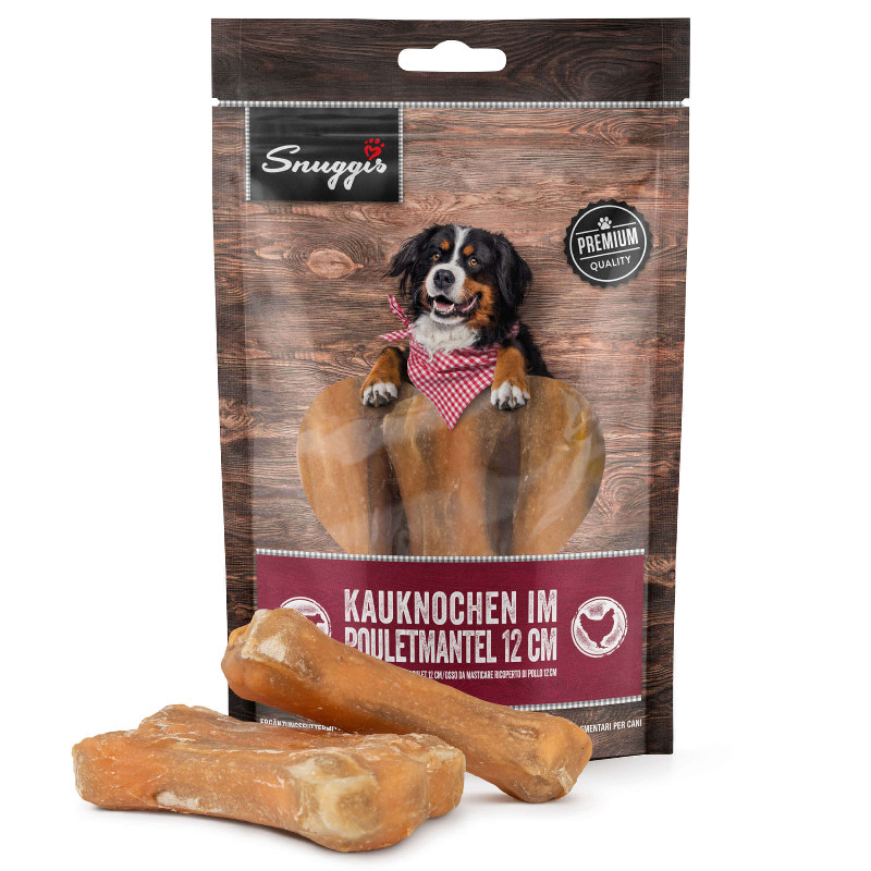Snuggis Kauknochen im Poulet Mantel 12cm 180g