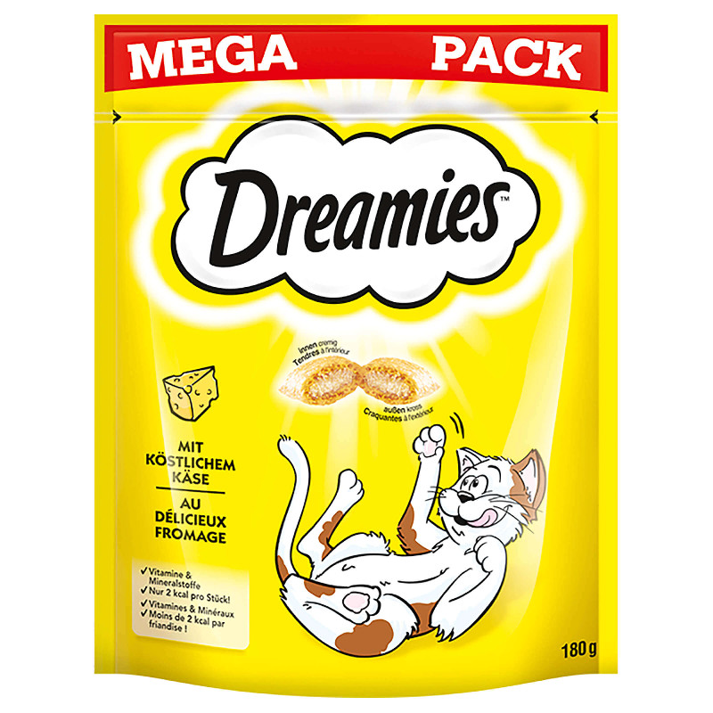 Dreamies MEGA PACK Katzensnack mit Käse 180g