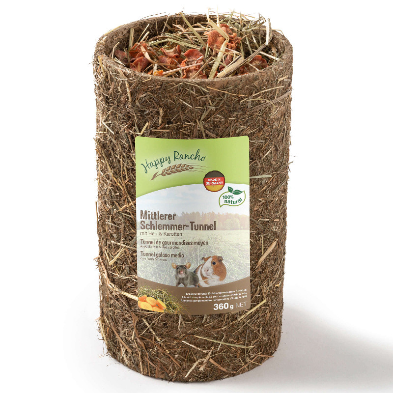 Happy Rancho Nagersnack Schlemmertunnel für Meerschweinchen & Ratten