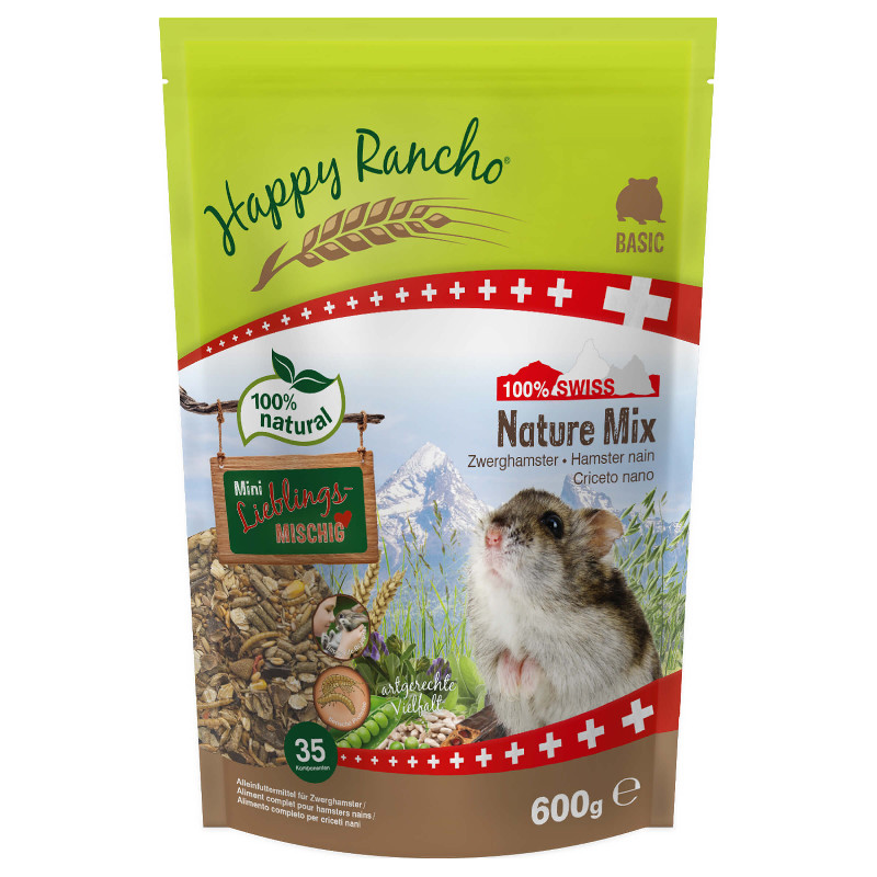 Happy Rancho Swiss Nature Mix Zwerghamster 600g
