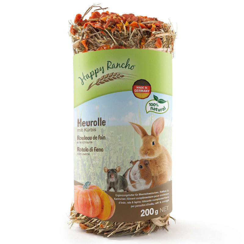 Happy Rancho Nagersnack Heurolle mit Kürbis 200g