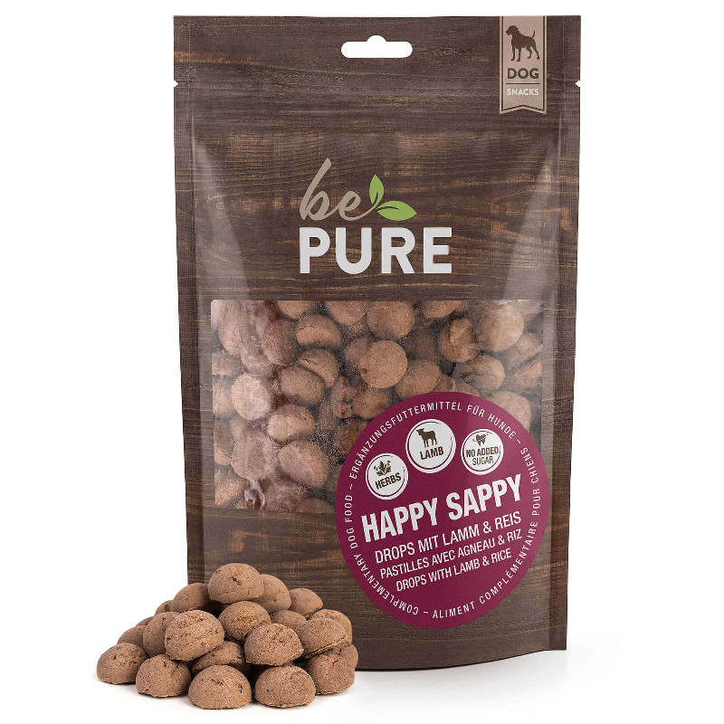bePure Hundeleckerli Happy Sappy 500g