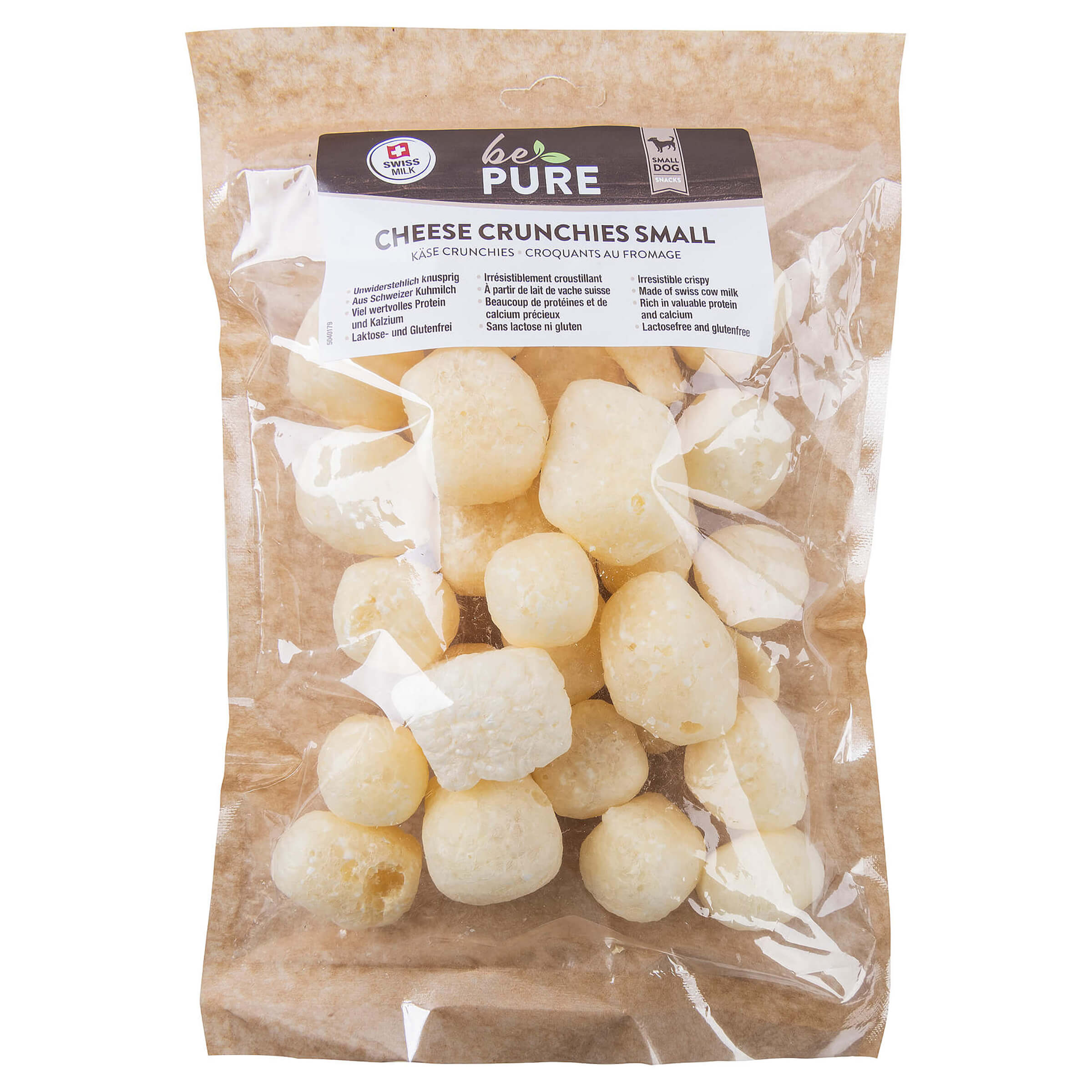 bePure Hundesnack Crunchies Käse 80g S