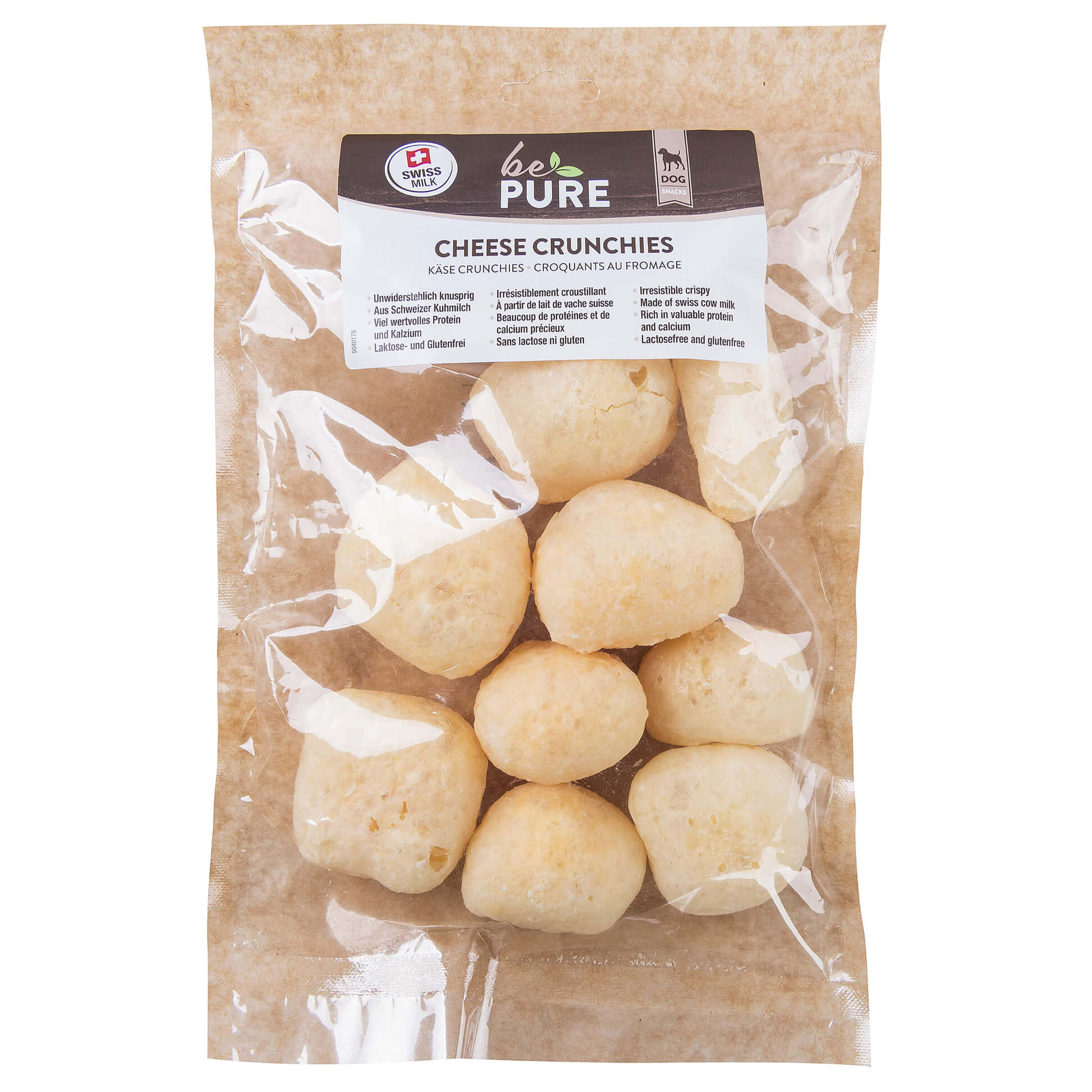 bePure Hundesnack Crunchies Käse 80g L
