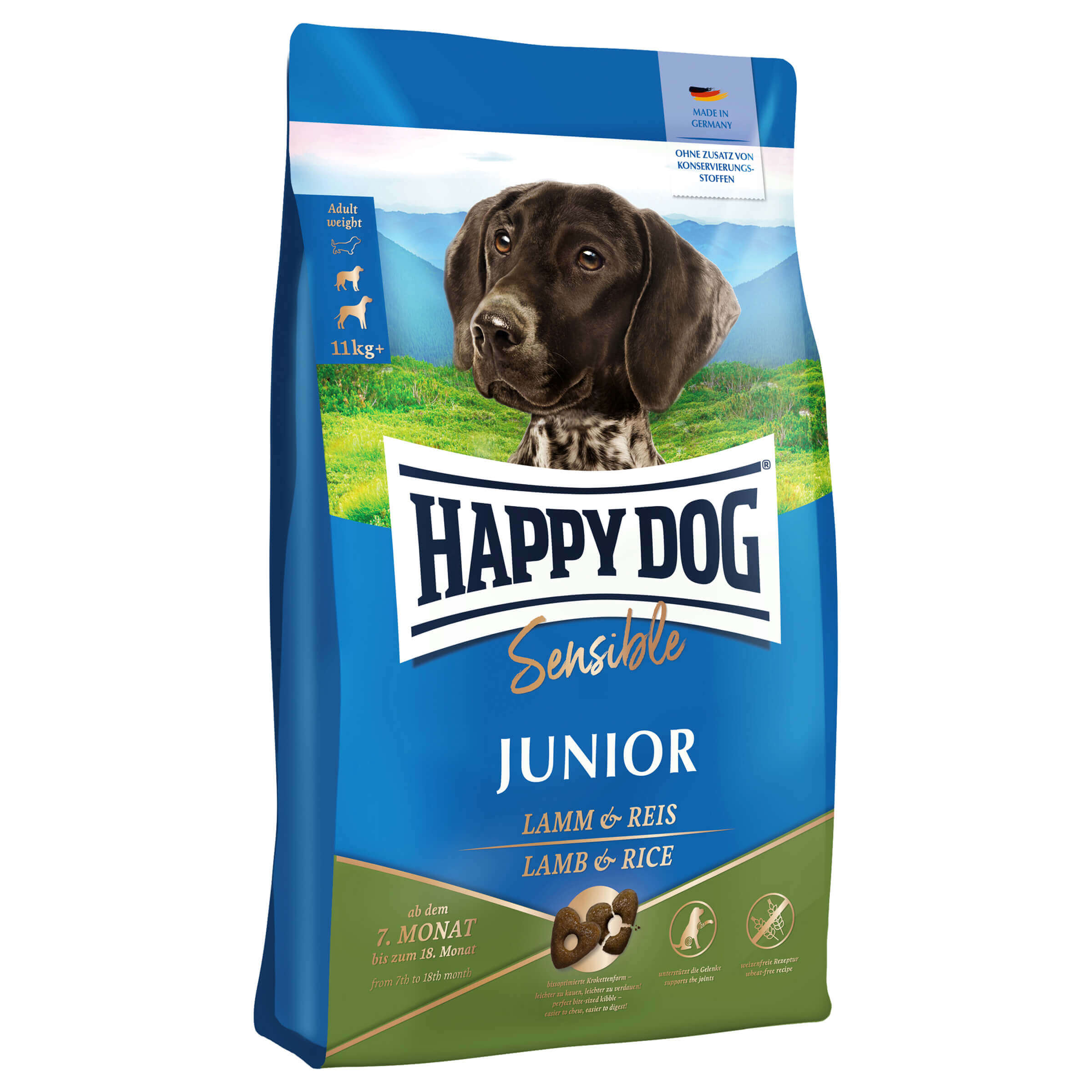 Happy Dog Sensible Junior Lamm & Reis 4kg