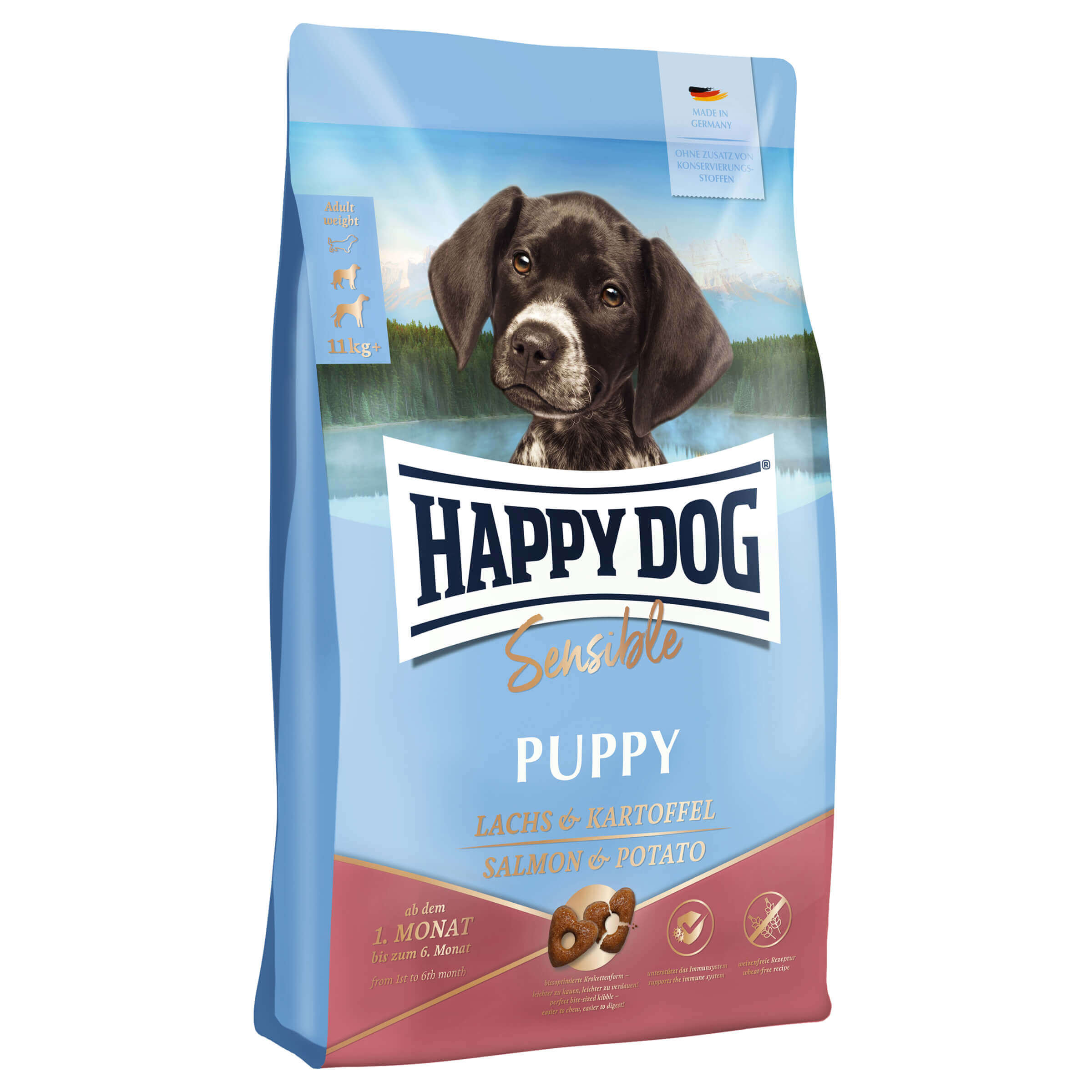 Happy Dog Happy Dog Sensible Puppy Lachs & Kartoffel 4kg