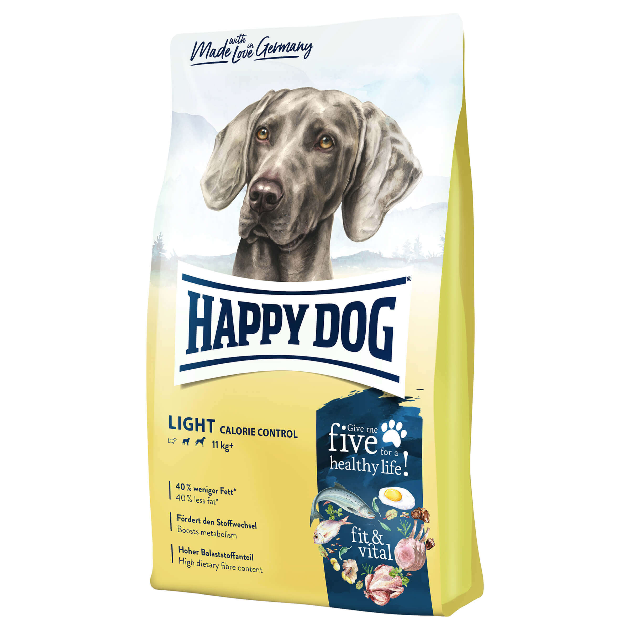Happy Dog Fit & Vital Light Calorie Control Hundefutter 4kg