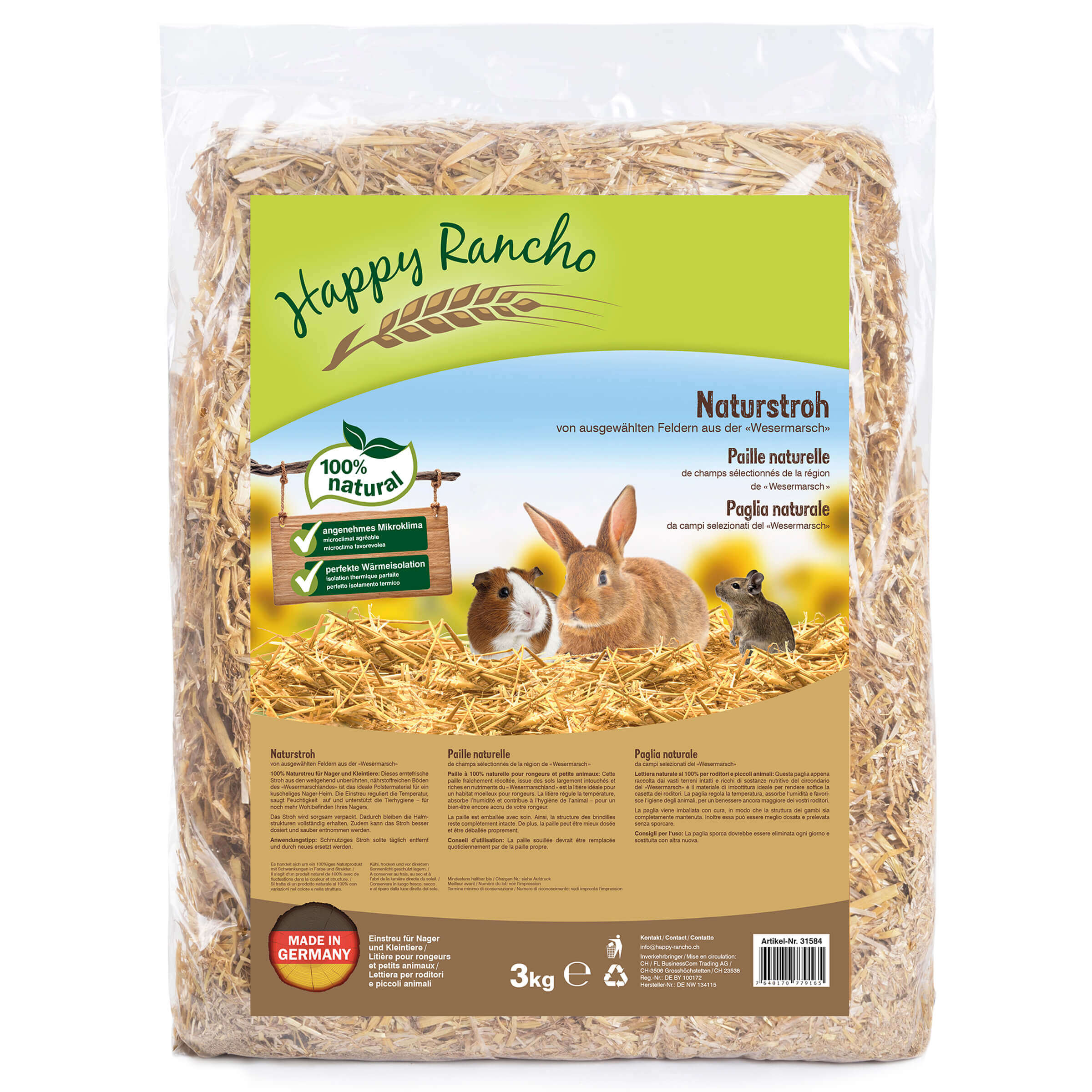 Happy Rancho Stroh aus der «Wesermarsch» 3kg