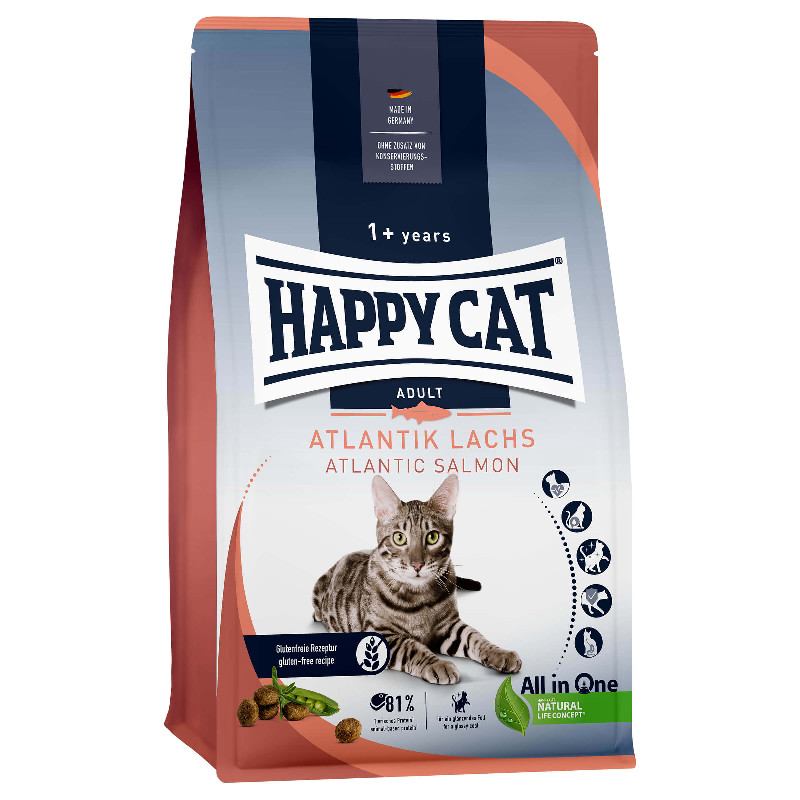 Happy Cat Trockenfutter Adult Atlantik Lachs 4kg