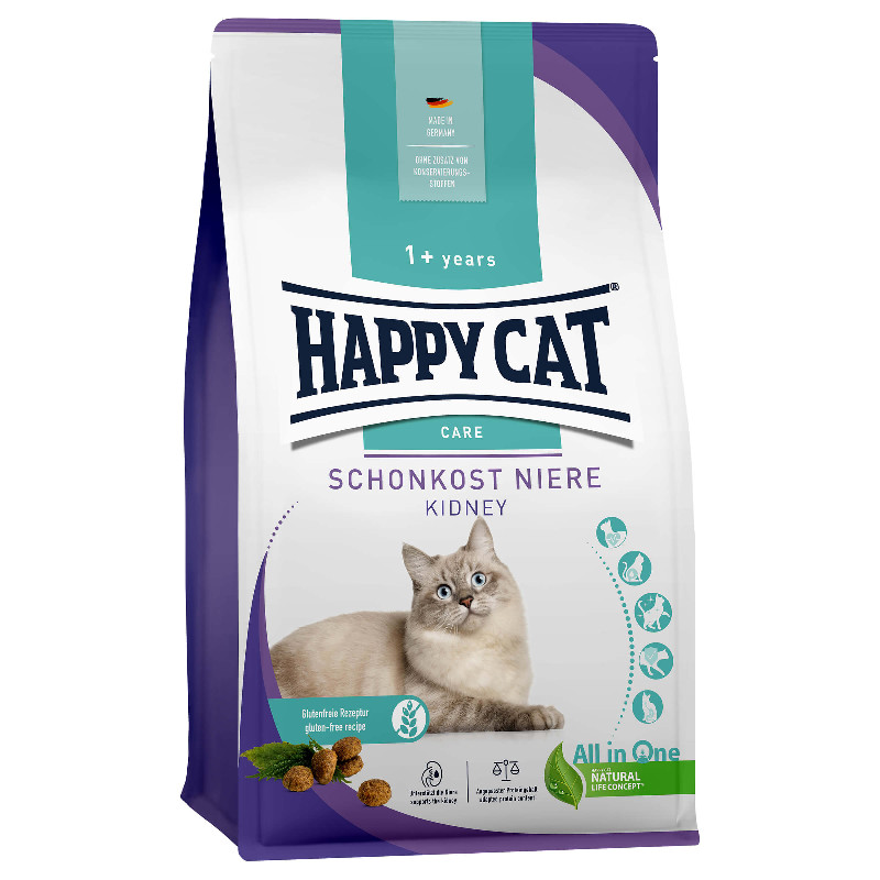Happy Cat Care Trockenfutter Schonkost Niere 1.3kg