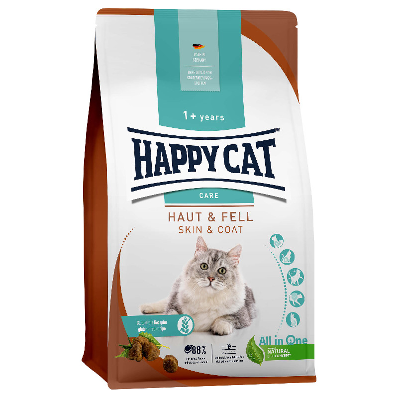 Happy Cat Care Trockenfutter Haut & Fell 300g