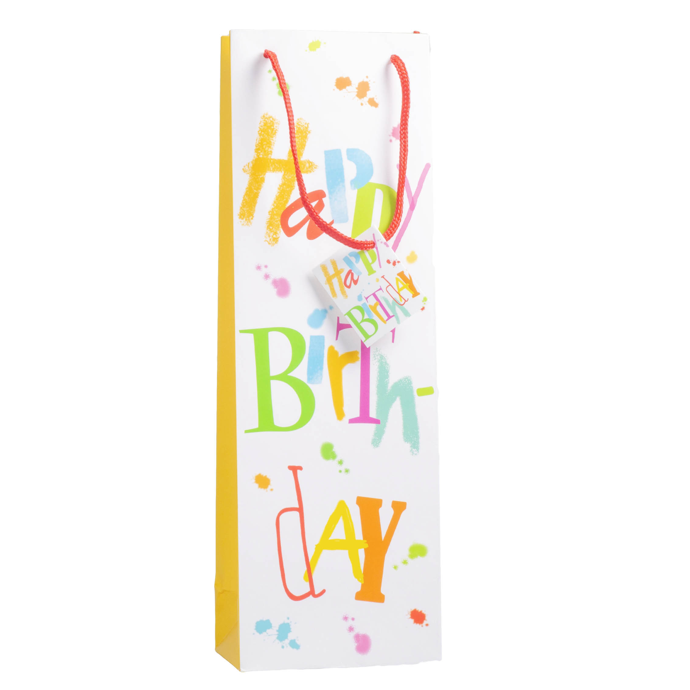 Geschenktasche Happy Birthday 12x37x8cm