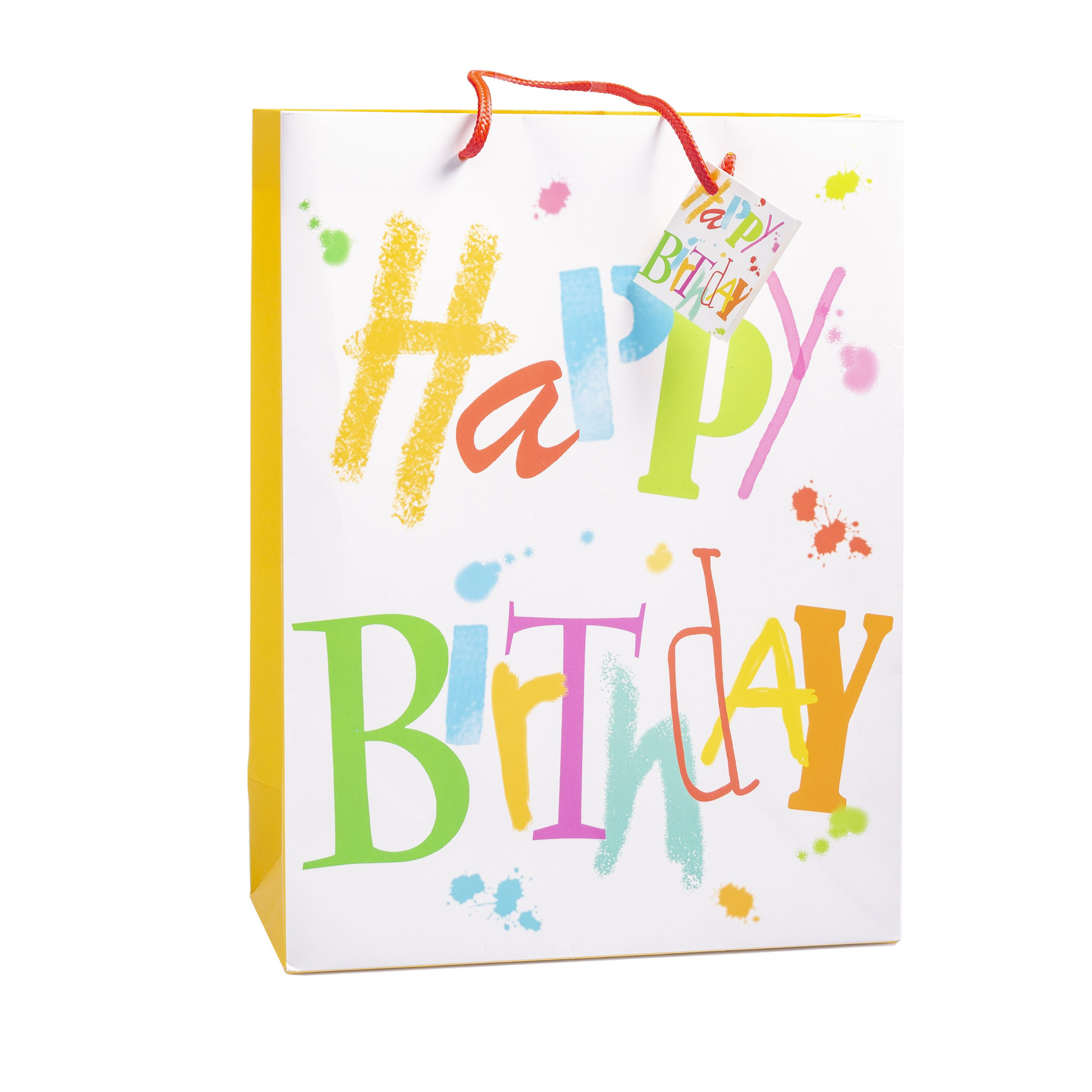 Geschenktasche Happy Birthday 18x21x8cm