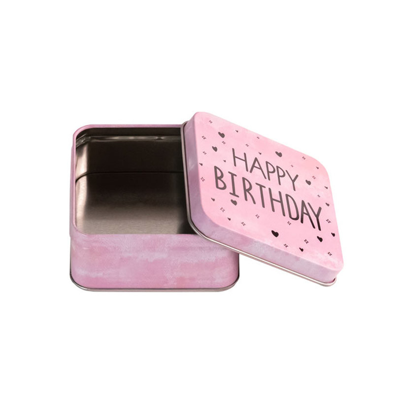 Geschenkdose Happy Birthday, 87 x 87 x 40 mm
