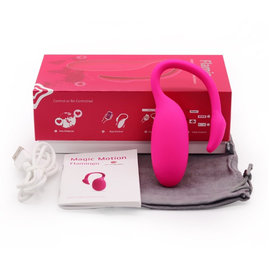 Magic-motion Flamingo App-gesteuertes Vibro Ei, Anfängergeeignet, Rosa - Amorana