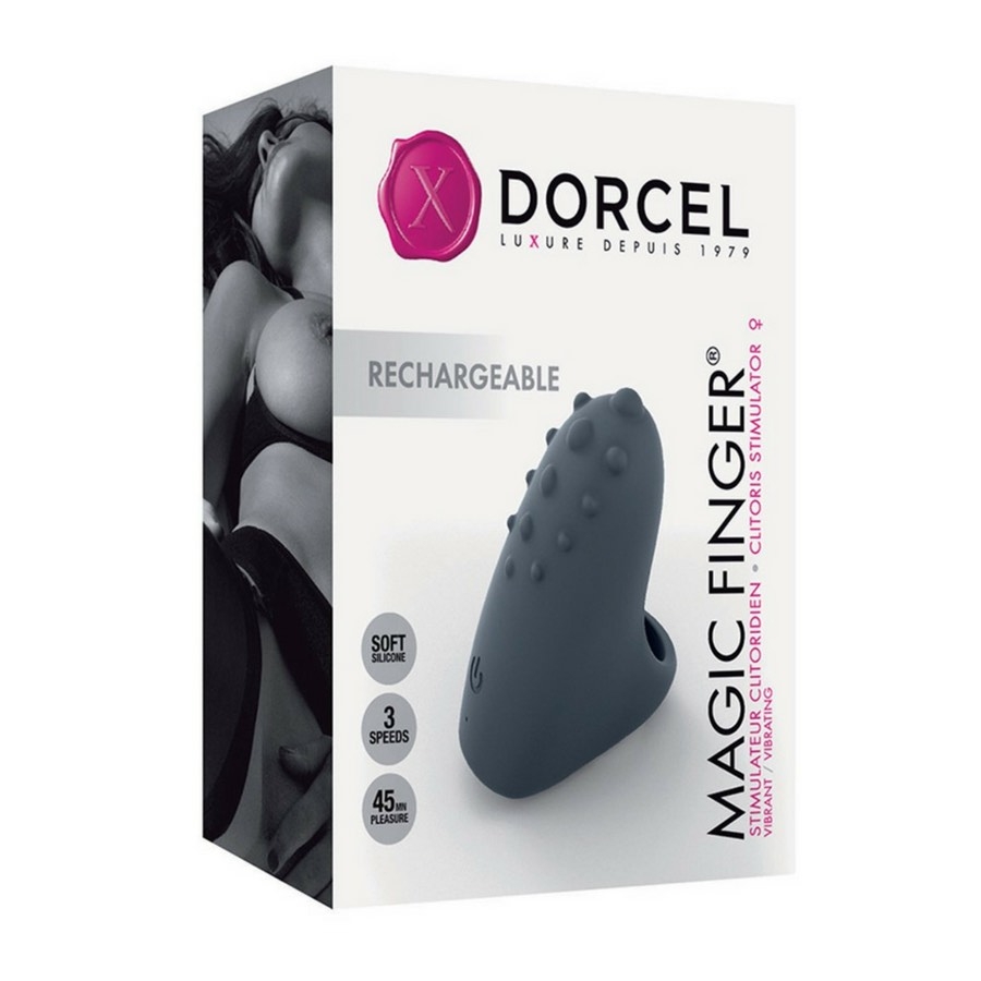 Marc-dorcel Magic Finger Fingervibrator, Schwarz, Silikon - Amorana
