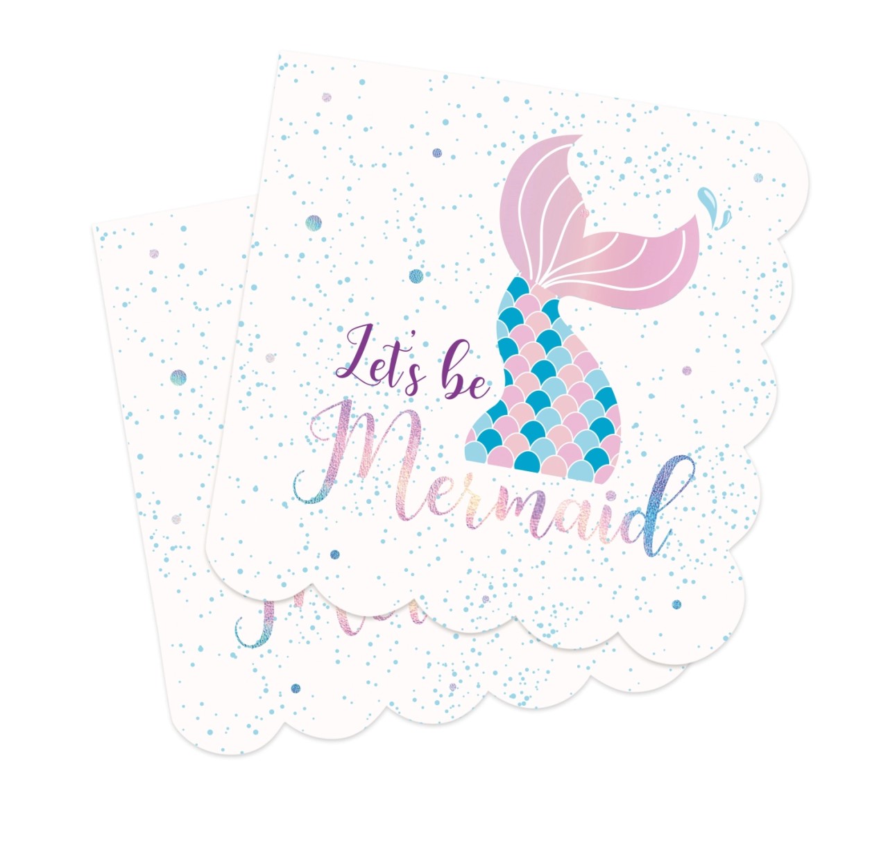 20er Set Papierservietten Meerjungfrau 33x33cm