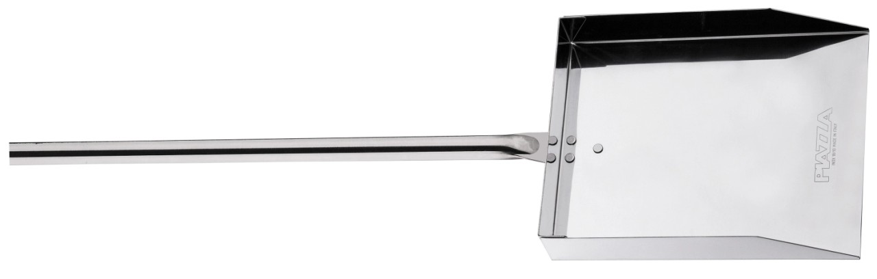 Aschenschaufel für Pizzaofen Edelstahl 21.5x17.5cm L171cm