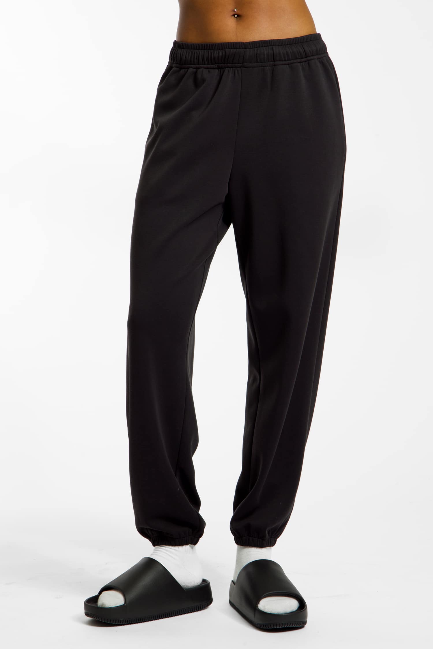 POWERZONE Yoga Damen Trainerhose Schwarz, Damen, Größe: XS