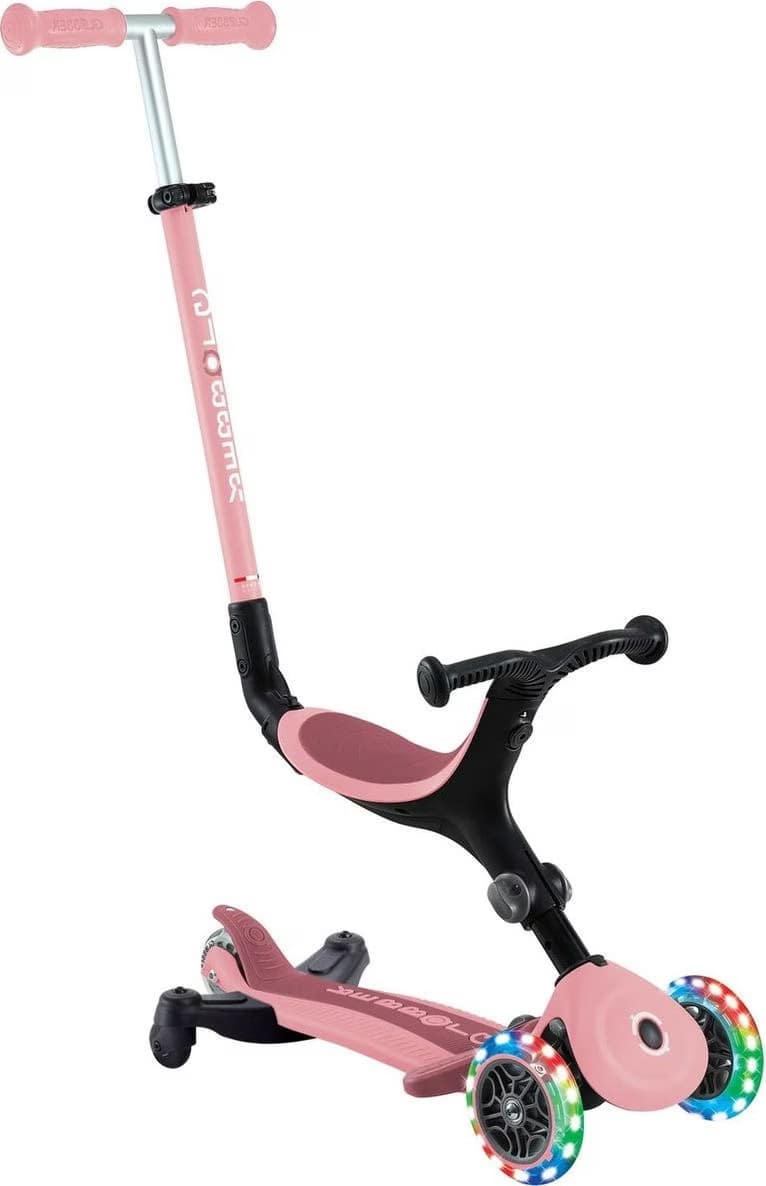 Globber 3in1 Go Up Active Lights 360° Kinder Scooter Rosa, , Größe: ONE SIZE