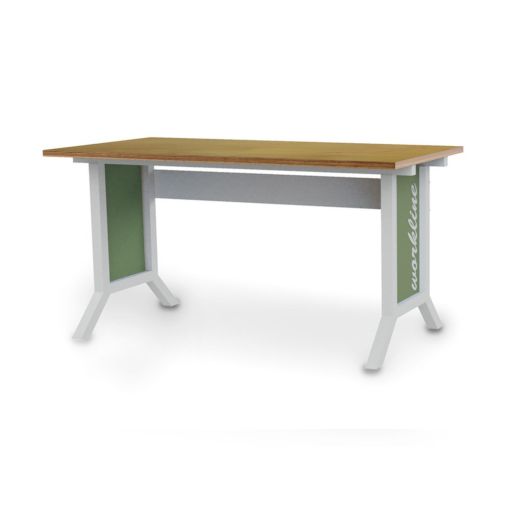 Bedrunka+Hirth Arbeitsplatzsystem Basistisch, elektrische Höhenverstellung, resedagrün