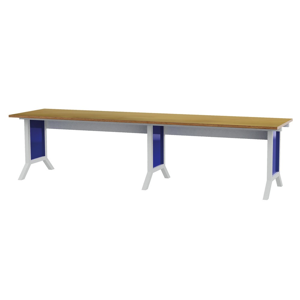 Bedrunka+Hirth Arbeitsplatzsystem-Set, 2-teilig, elektrische Höhenverstellung, enzianblau