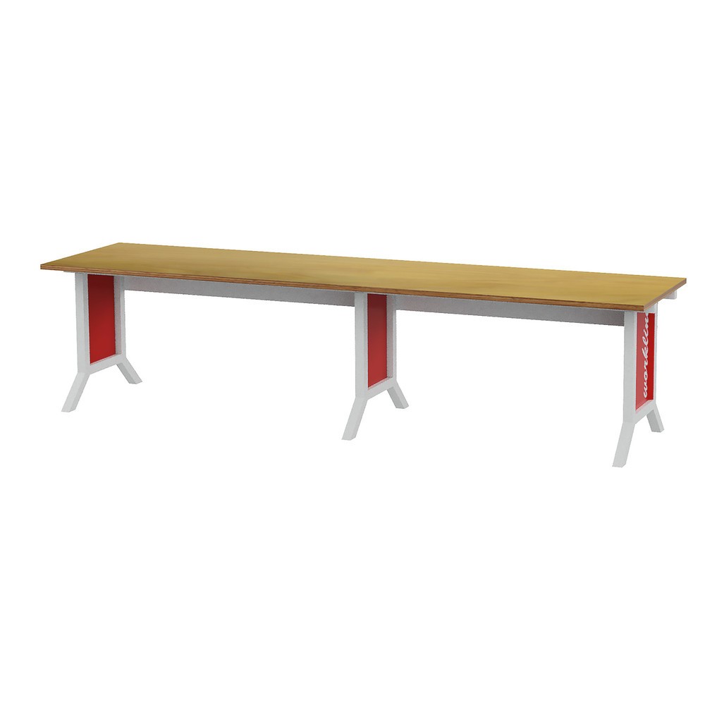 Bedrunka+Hirth Arbeitsplatzsystem-Set, 2-teilig, elektrische Höhenverstellung, verkehrsrot