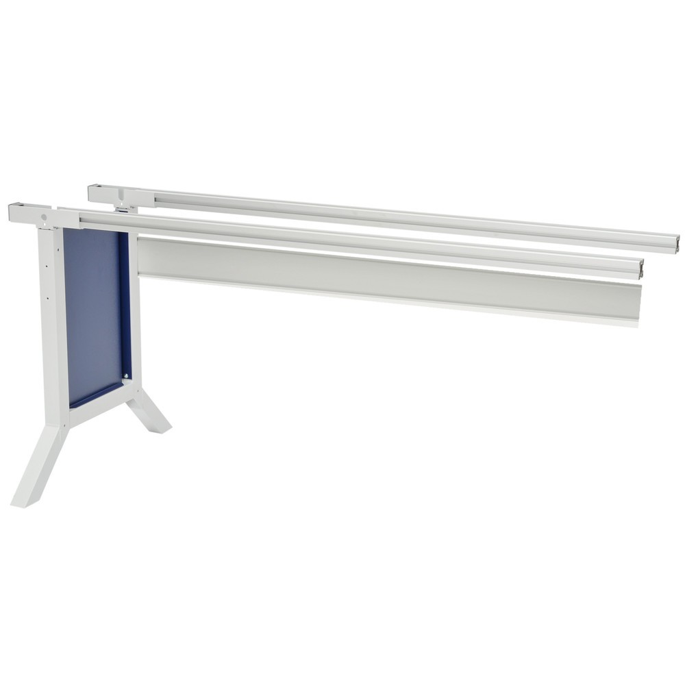 Bedrunka+Hirth Arbeitsplatzsystem, Anbautisch, elektrische Höhenverstellung, enzianblau