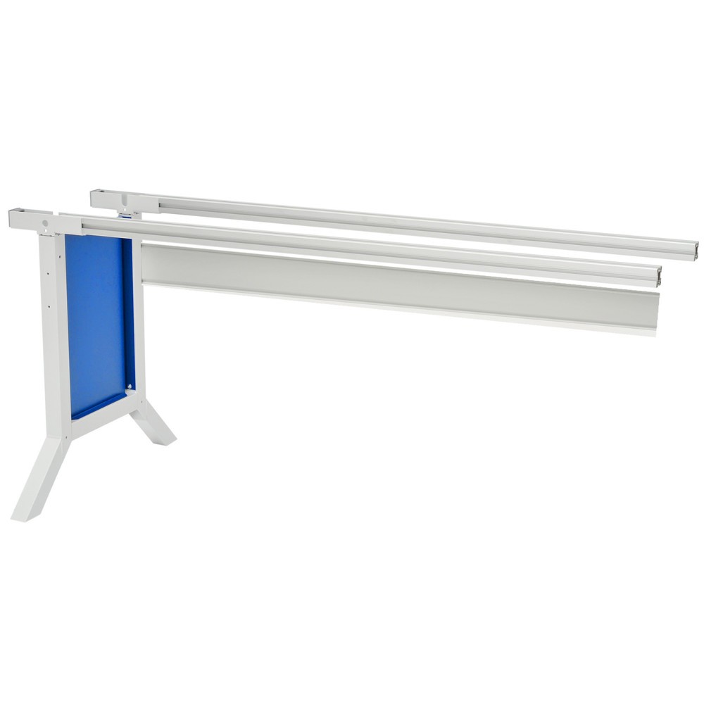 Bedrunka+Hirth Arbeitsplatzsystem, Anbautisch, elektrische Höhenverstellung, lichtblau