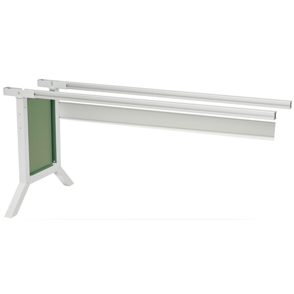 Bedrunka+Hirth Arbeitsplatzsystem, Anbautisch, elektrische Höhenverstellung, resedagrün