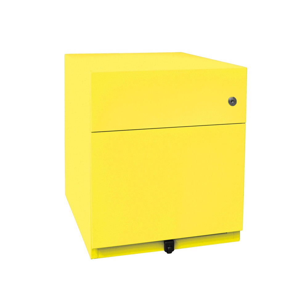 Rollcontainer Note™ mit Hängeregister und Schublade, HxBxT 495 x 420 x 565 mm, gelb