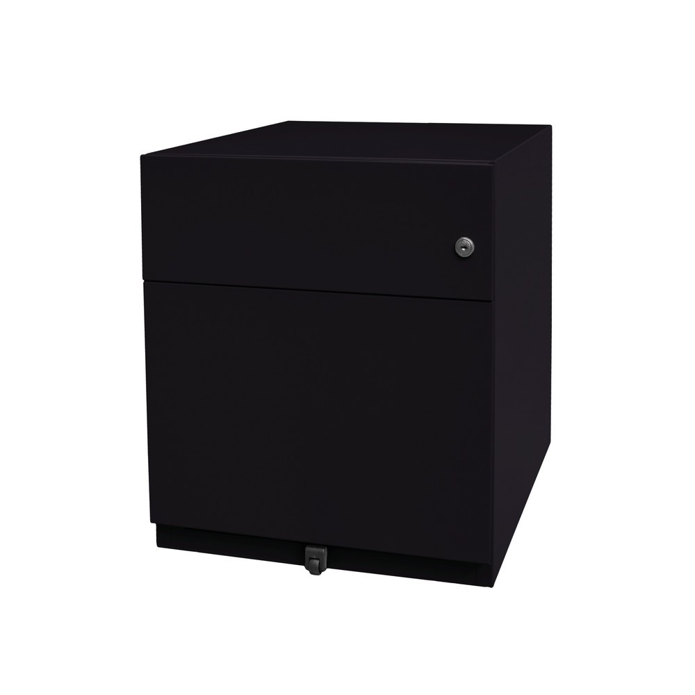Rollcontainer Note™ mit Hängeregister und Schublade, HxBxT 495 x 420 x 565 mm, schwarz