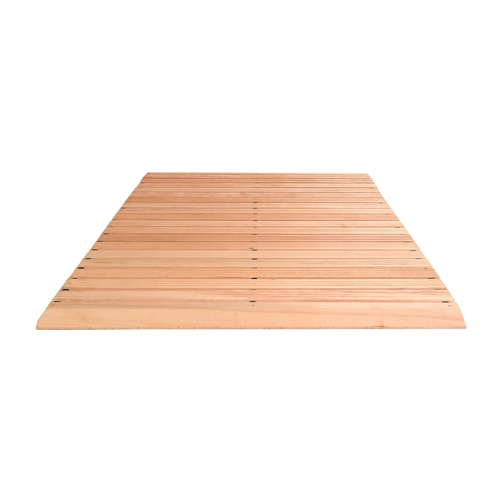 Miltex Arbeitsplatzmatte Yoga Holzrost, inkl. Auffahrkeilen und Abschrägung, Breite 1.200 mm