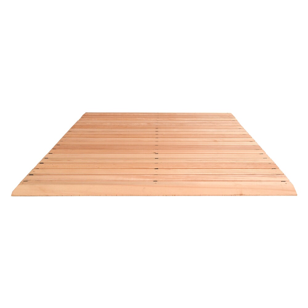 Miltex Arbeitsplatzmatte Yoga Holzrost, inkl. Auffahrkeilen und Abschrägung, Breite 1.500 mm