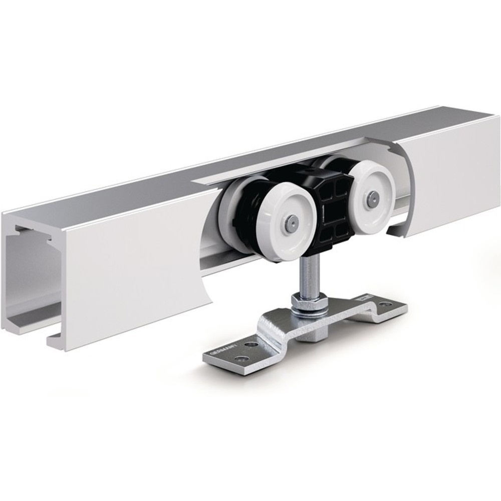 GEZE Schiebesystem Perlan 140, 26 60 mm Grundsystem, 140 kg 2850 mm EV 1, 500 1440 mm Wand- / Deckenmontage