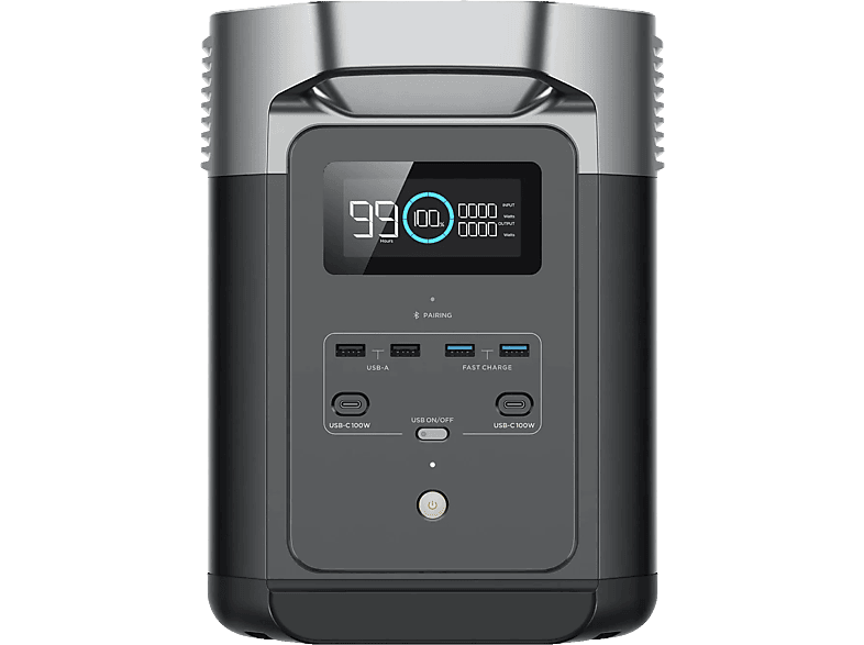 ECOFLOW DELTA 2 (CH-Konform) - Tragbare Powerstation (Schwarz)