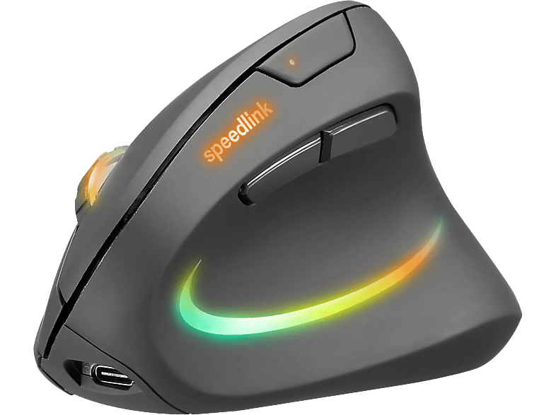 SPEEDLINK Piavo Pro - Vertikale Maus (Schwarz)