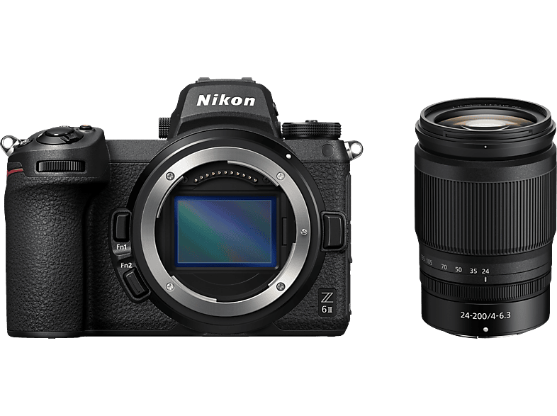 NIKON Z 6II Body + NIKKOR 24-200mm f/4-6.3 VR - Systemkamera Schwarz