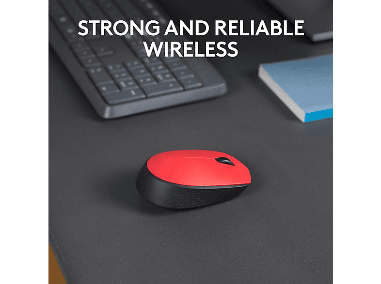 LOGITECH M171 RED - Maus (Rot)